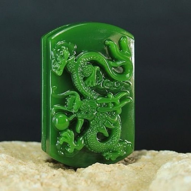 Free Delivery Natural green jadeite jade 3D round money dragon luck Belt buckle