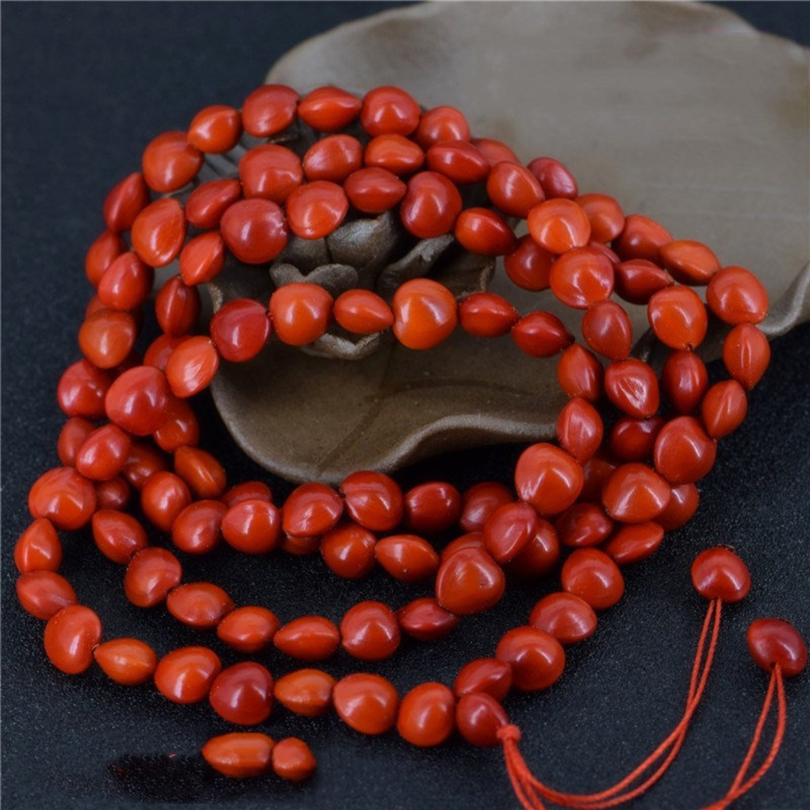 Red Bean Bracelet from Chinese seller on Etsy