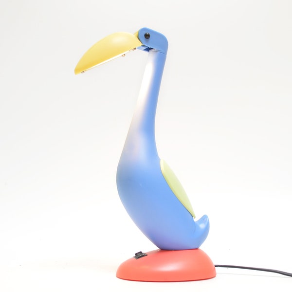 90's  Pinguin - Toucan Lamp / Design Piece / Desk or Bedside / Foldable