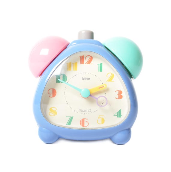 Memphis Style 80's Alarm Clock / Bino, Italy / Vintage Postmodern