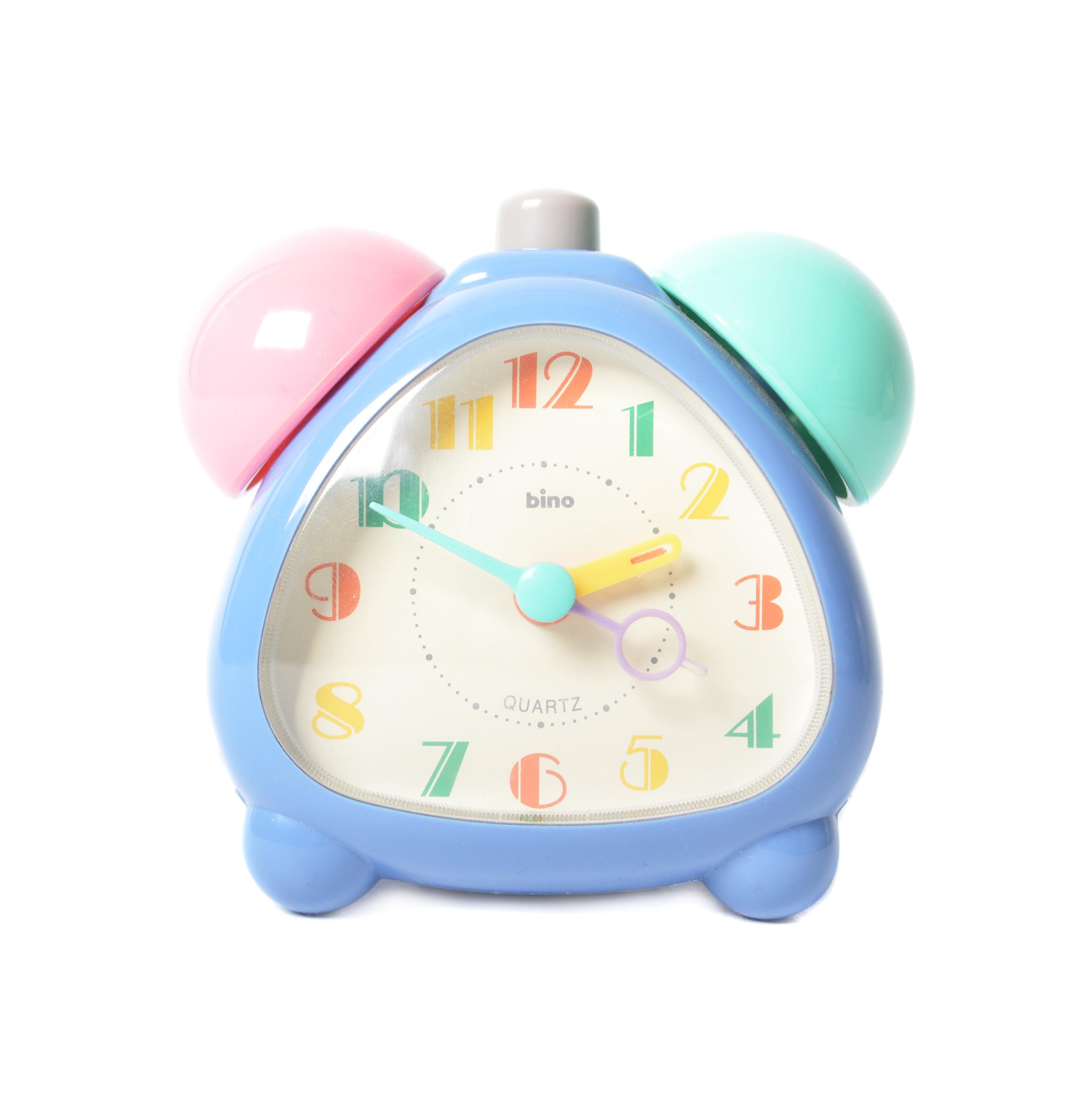 Memphis Style 80's Alarm Clock / Bino, Italy / Vintage Postmodern