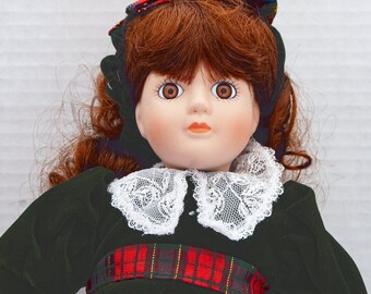 Porcelain Doll San Francisco Music Box Company,  “Margaret”, Vintage, Plays Toyland, with Box