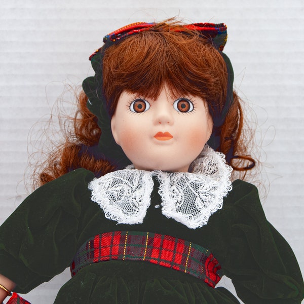 Porcelain Doll San Francisco Music Box Company,  “Margaret”, Vintage, Plays Toyland, with Box