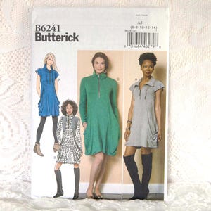 Butterick Misses&#39; Dress Sewing Pattern B6241: Fitted Draped Pocket Design (Sizes 6-14, Uncut)
