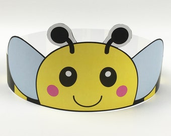 Bee Paper Crown - Printable