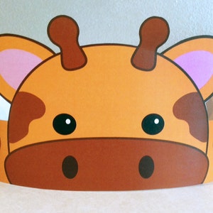 Giraffe Paper Crown - Printable