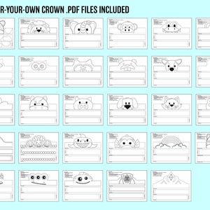 29 Count - Multi-Pack COLOR YOUR OWN Crown - Printables