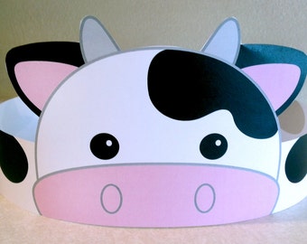 Cow Paper Crown - Printable