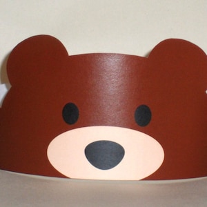 Bear Paper Crown - Printable