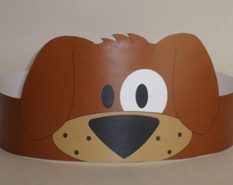 Puppy (Brown) Crown - Printable