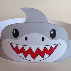 Shark Paper Crown - Printable