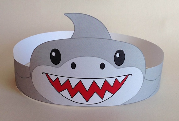 Shark Paper Crown Printable