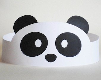 Panda Paper Crown - Printable