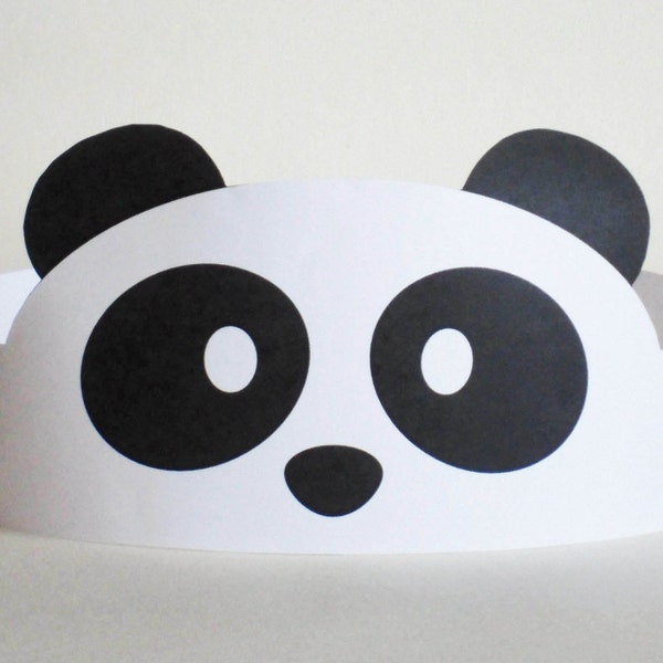 Panda Paper Crown - Printable