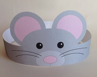 Mouse Paper Crown - Printable