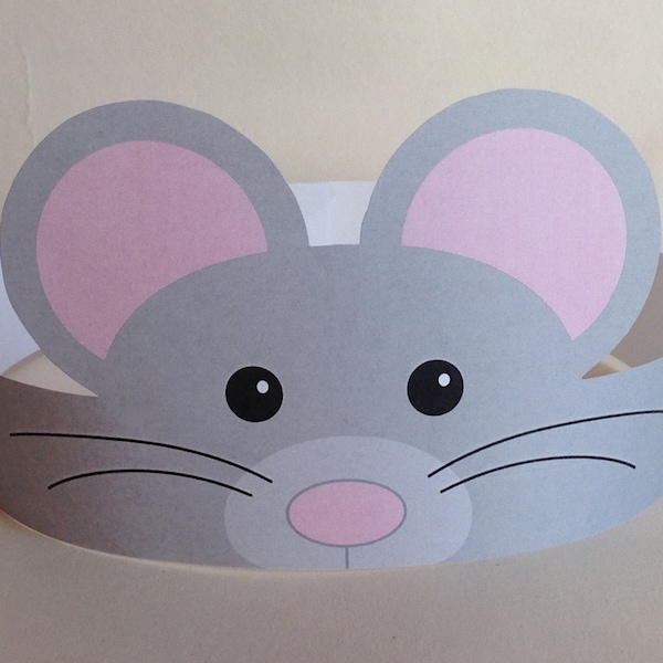 Mouse Paper Crown - Printable