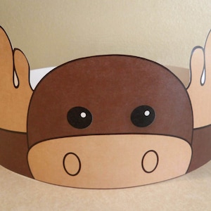 Moose Paper Crown - Printable