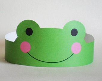 Frog Paper Crown - Printable