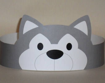 Wolf Paper Crown - Printable