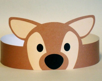 Deer Paper Crown - Printable