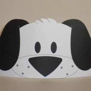 Puppy (Black & White) Crown - Printable