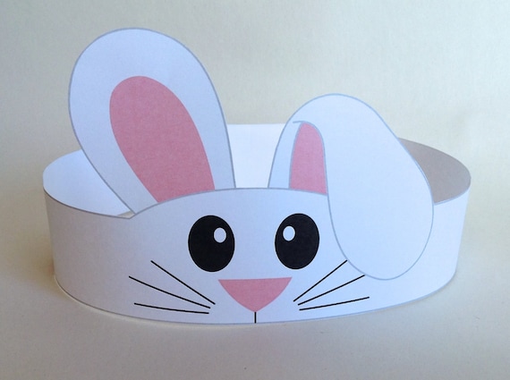 Bunny Paper Crown - Printable - Etsy UK