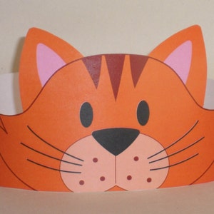 Cat (Orange) Crown - Printable