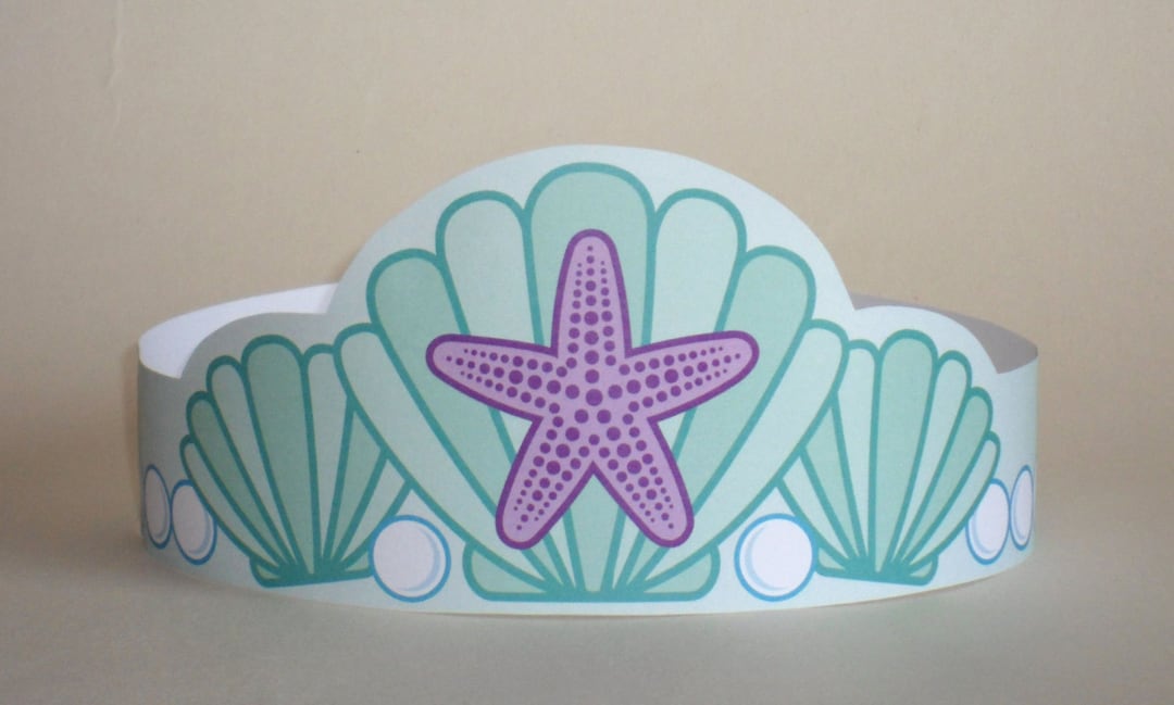 Mermaid Paper Crown - Printable - Etsy