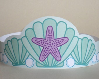 Mermaid Paper Crown - Printable