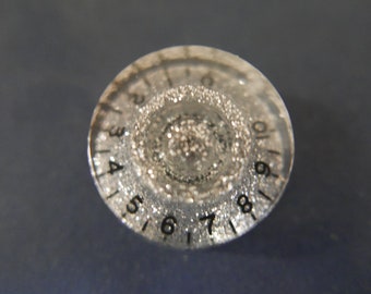 Manopola POP-KNOB per chitarra o basso in stile Gibson/Epiphone, in ARGENTO brillante