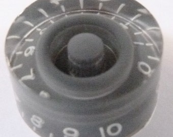 Manopola POP-KNOB per chitarra o basso in stile Gibson/Epiphone, colore grigio ardesia