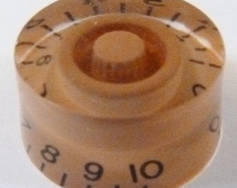POP-KNOB gibson / epiphone style guitar or bass speed knob in cappuccino coffee