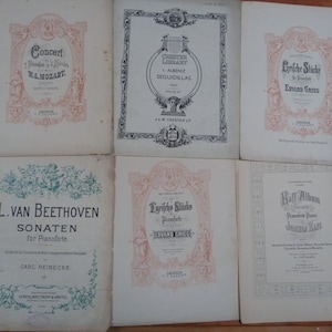 música vintage página de título GRABADOS arte oficio origami decoupage etc, 20 páginas