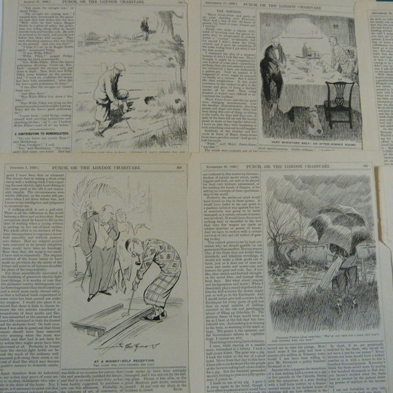 Buy 8 X Punch Cartoons 1925-1930s Theme : Golf Golfer Caddie Online in India - Etsy Buy 8 X Punch Cartoons 1925-1930s Theme : Golf Golfer Caddie Online in India - Etsy