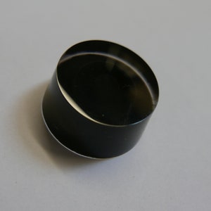 Manopola di velocità per chitarra o basso Pop-Knob in FLAT BLACK manopola nera con numeri neri [i numeri non sono visibili]
