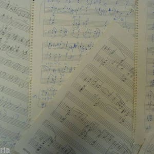 papier à musique manuscrite manuscrit, 20 feuilles d’artisanat fabrication de carte en origami