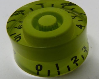 Manopola POP-KNOB per chitarra o basso in stile Gibson/Epiphone, colore verde LIME