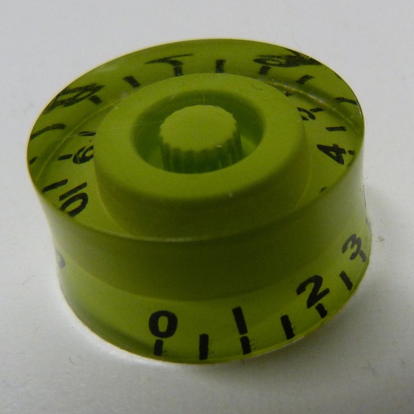 POP-KNOB gibson / epiphone style guitar or bass speed knob in LIME green