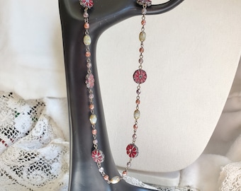 Red Sunflower Necklace | Long or Short Styles | Meaningful Gifts