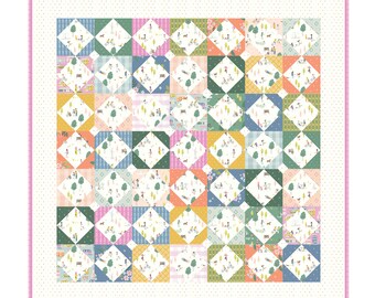 Strawberry Fields Modern Quilt Pattern by Citrus and Mint Designs PDF instant download