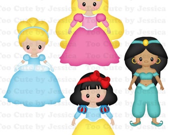 Cutting File/Paper Piecing Download - Pretty Princess Dress Up