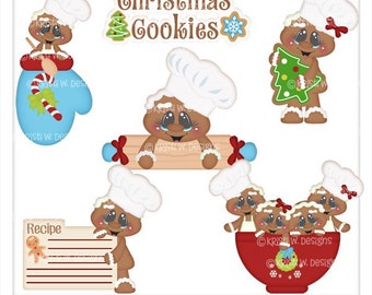 DIGITAL SCRAPBOOKING CLIPART - Christmas Cookies