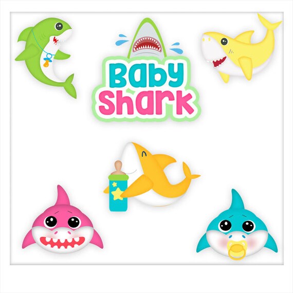 DIGITAL SCRAPBOOKING CLIPART Baby Shark | Etsy