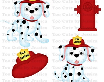 Cutting File/Paper Piecing Download - Fire Dogs