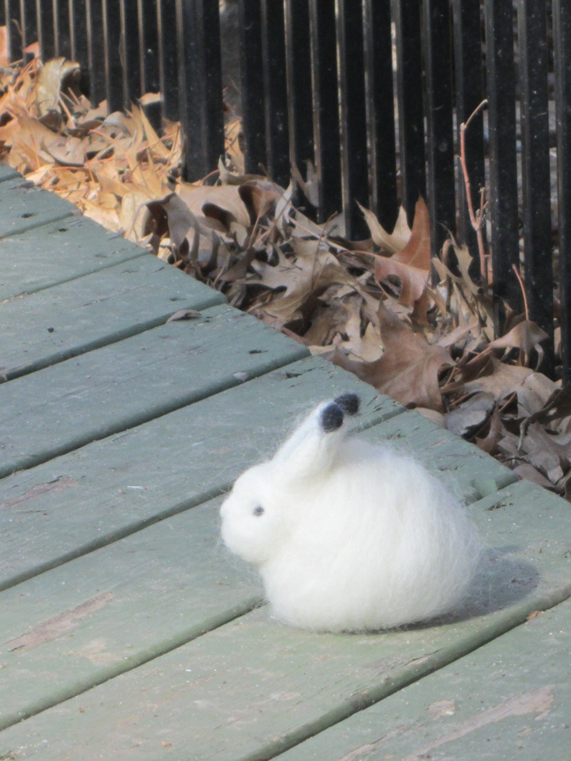 Needle Felted Arctic Hare Woodland Animal Christmas Decor - Etsy