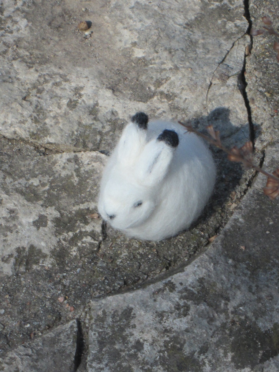 Needle Felted Arctic Hare Woodland Animal Christmas Decor - Etsy