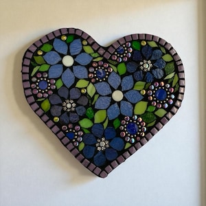 Mosaic Heart, Outdoor Mosaic Art, Heart Art, Wall Decor