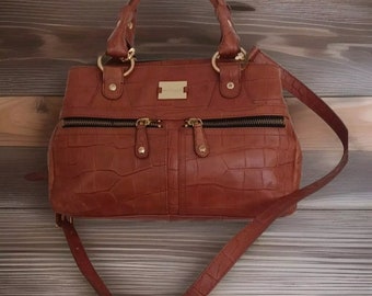 Modalu Tan Leather Handbag