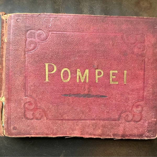 Rare 1870s Antique Photo Album - Pompei - Pompeii - Giorgio Sommer - The Ruins of the City Buried in 79 AD - Grand Tour - Italy - Roman