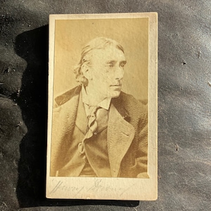 Antique Victorian Photo of Famous Actor Henry Irving - Dracula Bram Stoker Connection - Theatre - Lyceum - Antique - Gothic - Curiosity